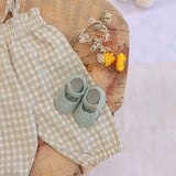 Jardineiras vichy verde