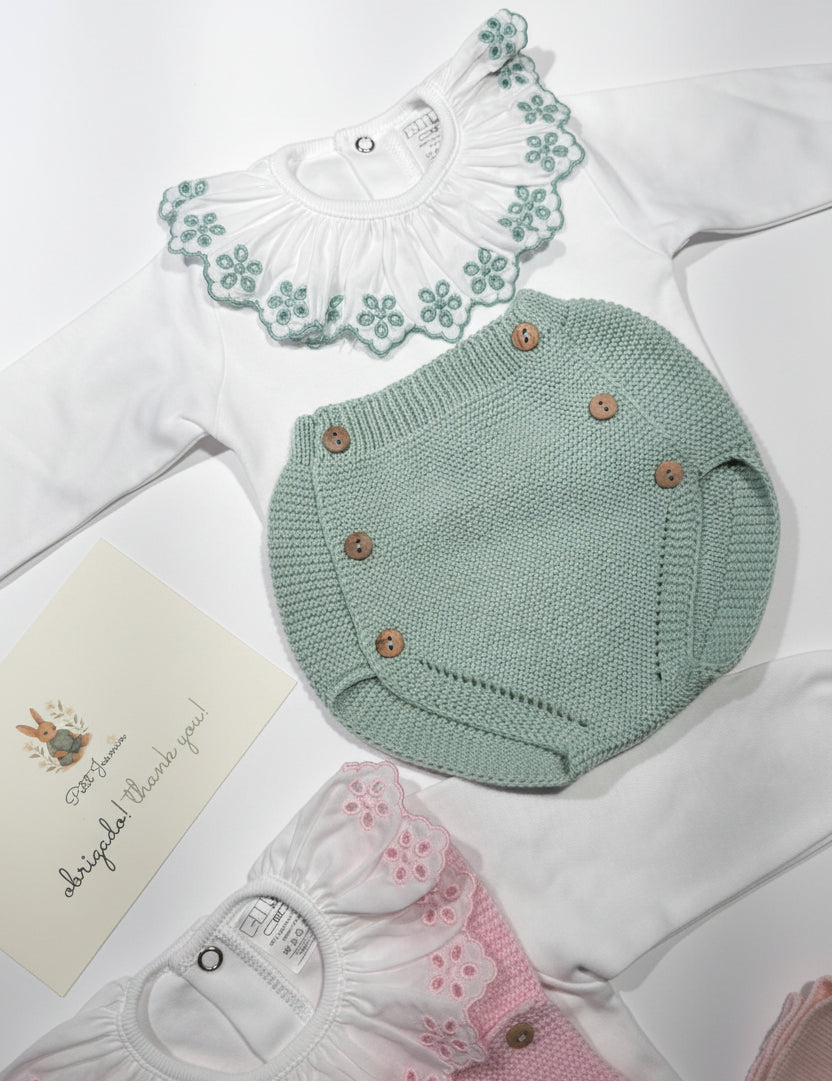 Body com gola bordada