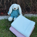 Manta de malha pompom