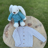 Casaco de algodão com trança